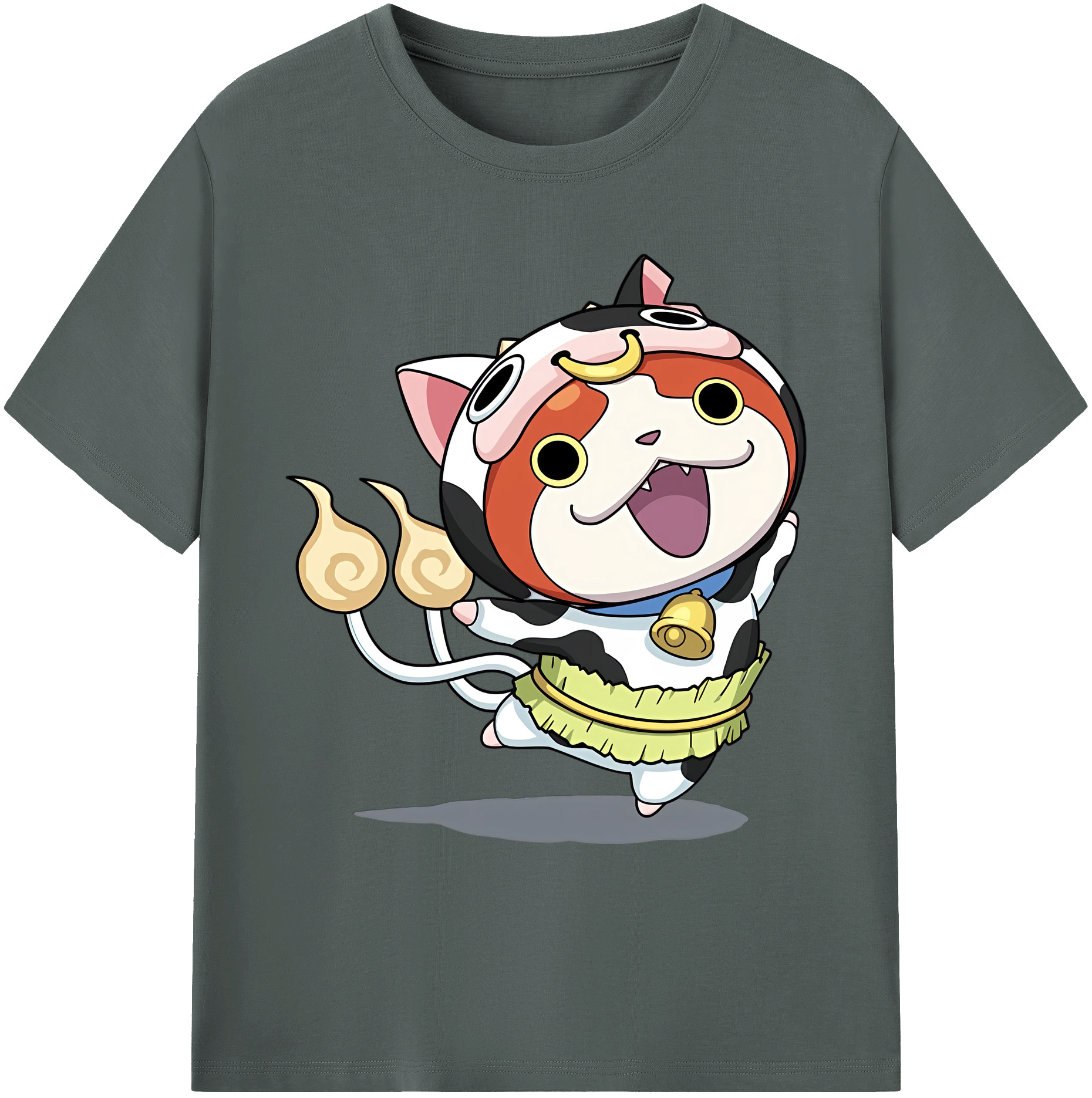 （画像用） 妖怪ウォッチ Yo-kai Watch 綿100％ メンズ半袖Tシャツ｜肌触りやわらか＆通気性